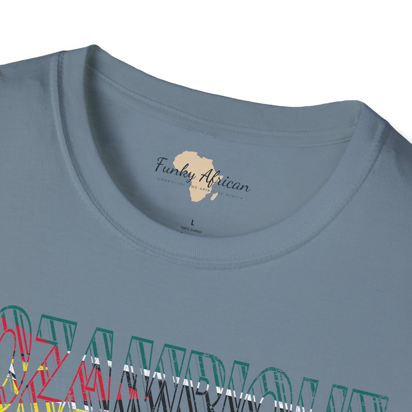 Mozambique text unisex softstyle tee