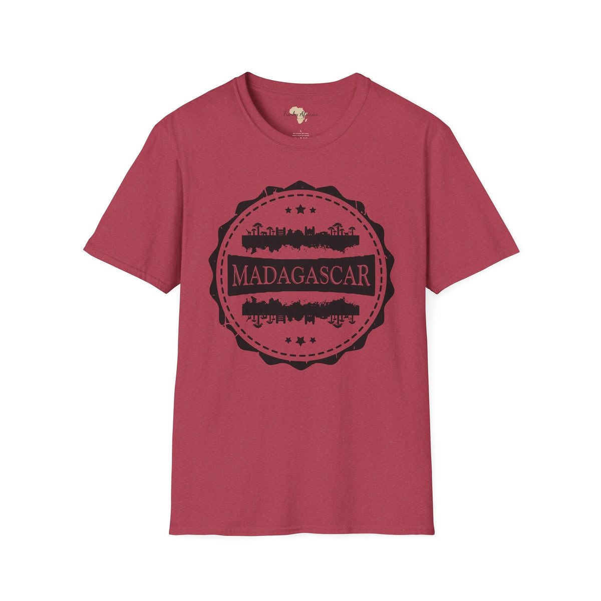 Madagascar Stamp unisex tee Funky African