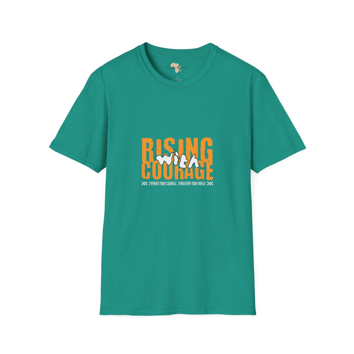 Rising with courage unisex softstyle tee Funky African
