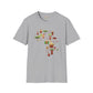 African map unisex softstyle tee