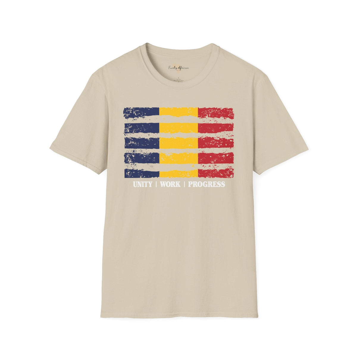 Chad strip unisex softstyle tee Funky African