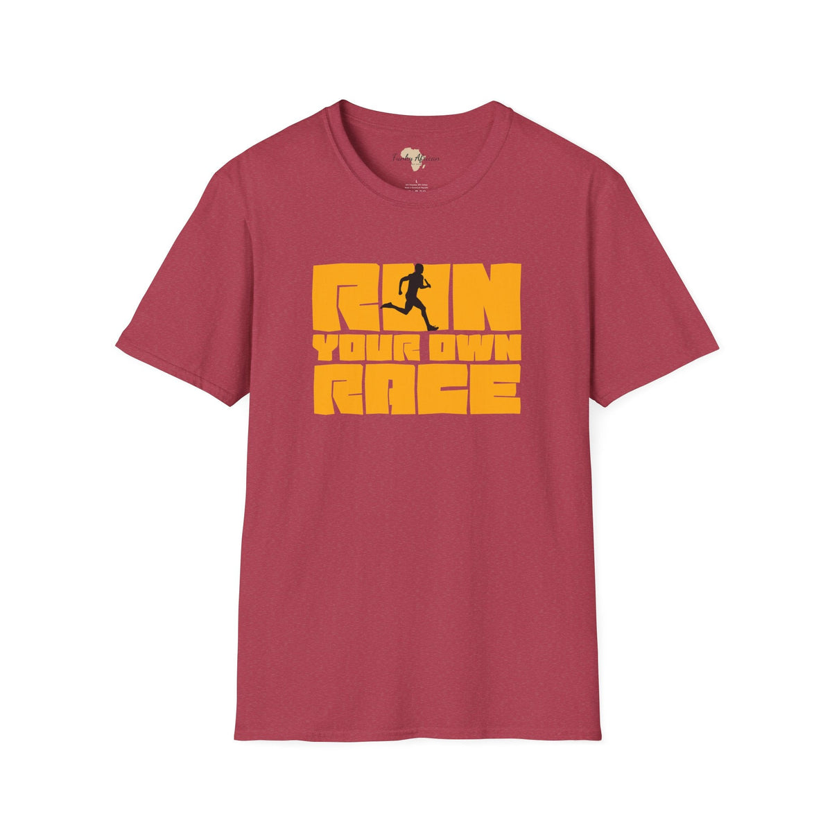 Run your own race unisex softstyle tee Funky African