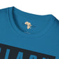 Black mixed with black unisex softstyle tee