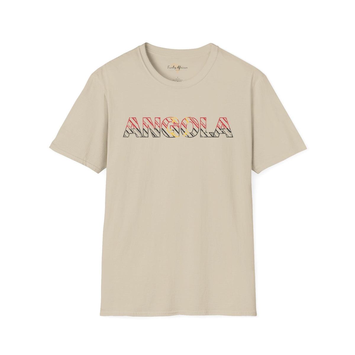 Angola text unisex softstyle tee Funky African