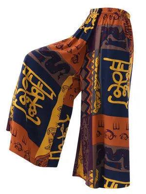 African Ethnic Style Ladies Loose Casual Pants Funky African