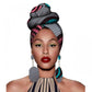 African Headscarves And Earrings 2 Pieces