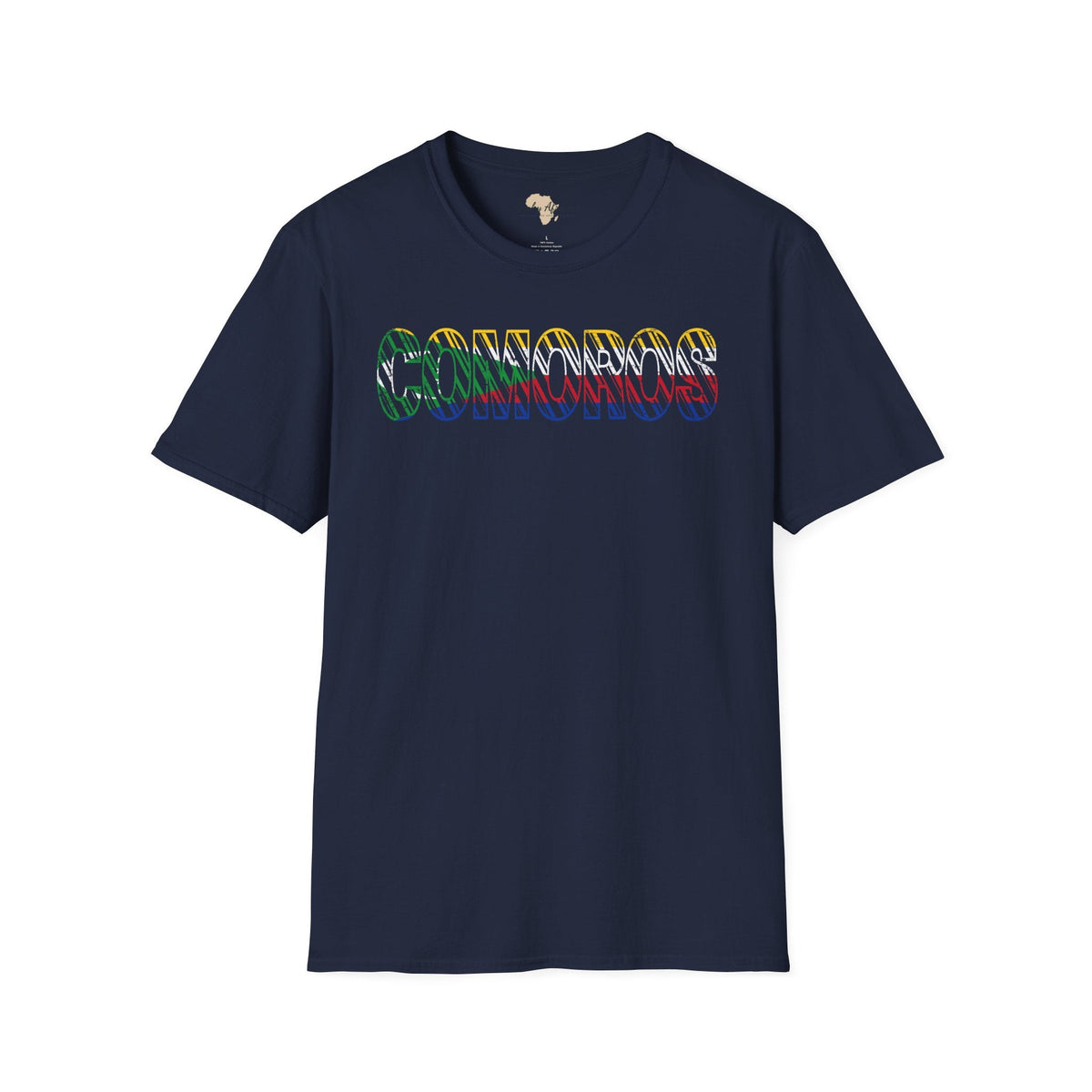 Comoros text unisex softstyle tee Funky African
