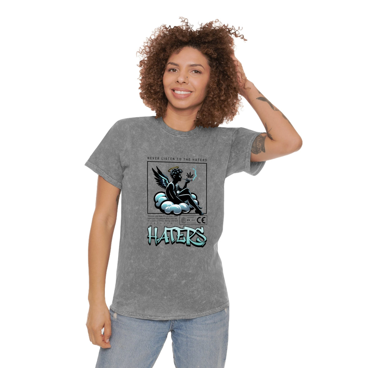 Haters unisex wash tee Funky African