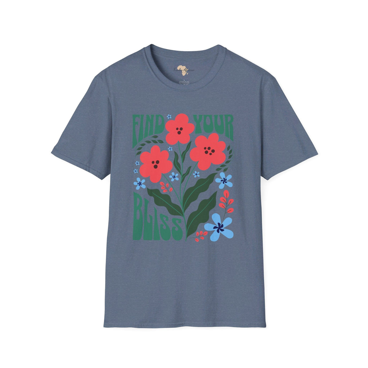 Find your bliss unisex softstyle tee Funky African