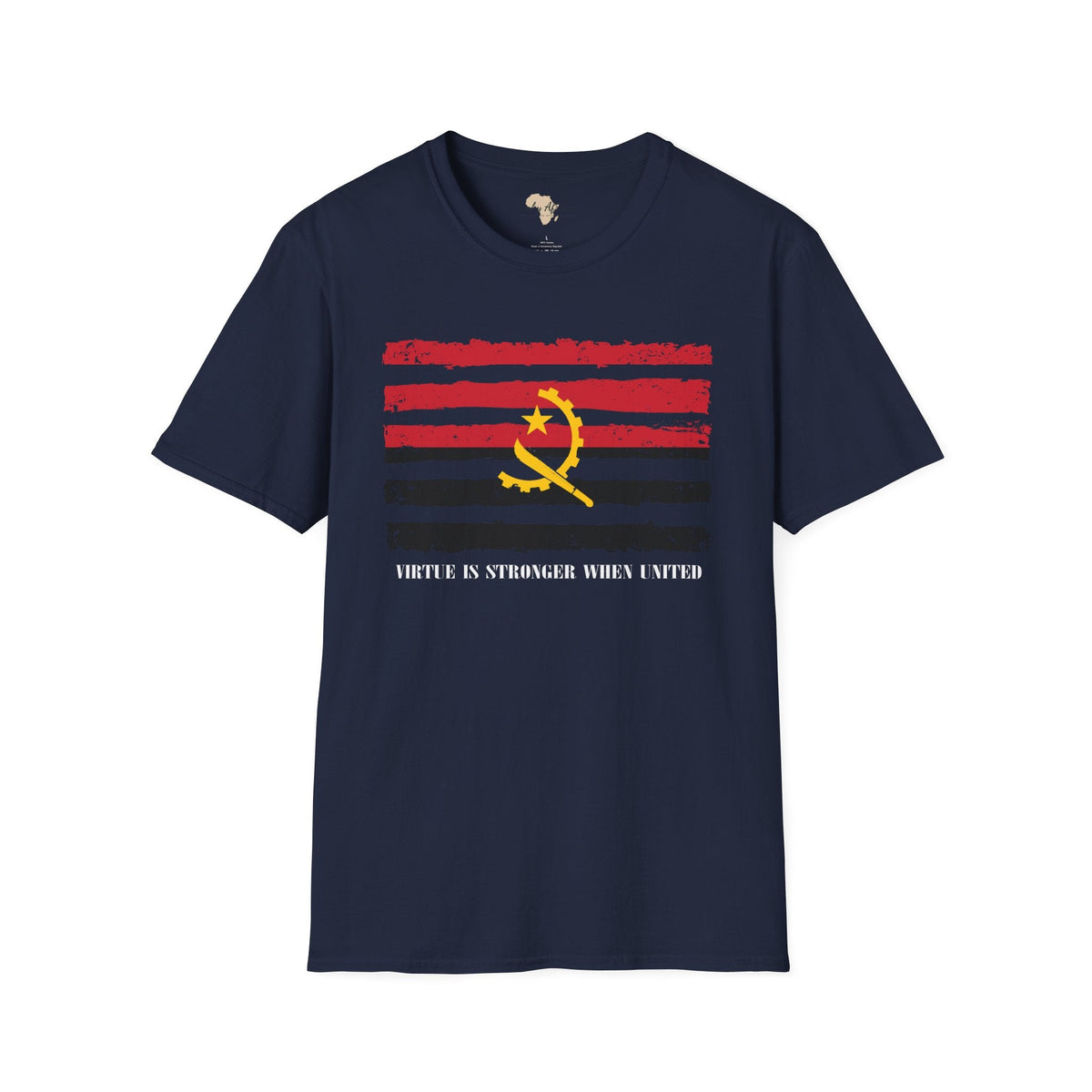 Angola strip unisex softstyle tee Funky African