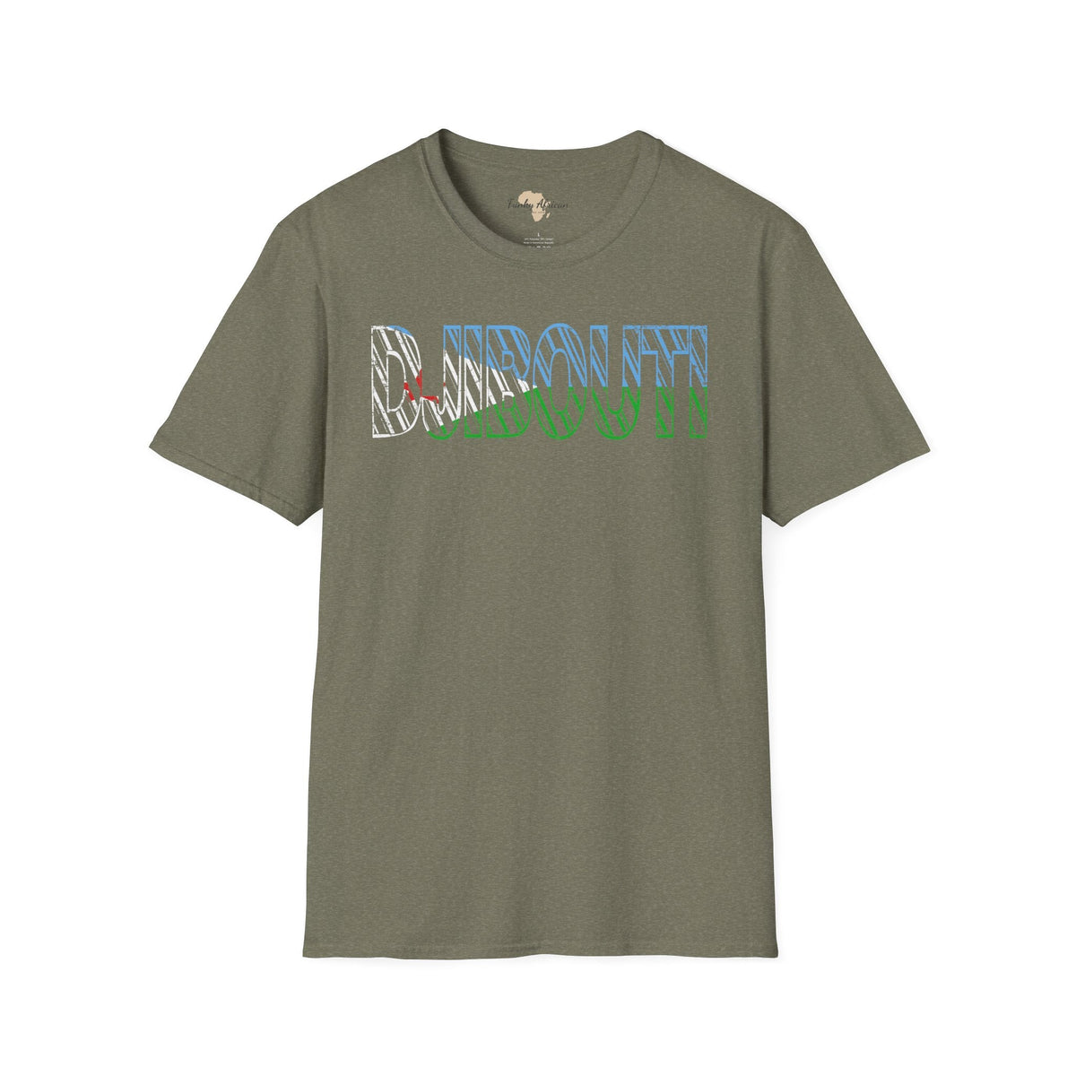 Djibouti text unisex softstyle tee Funky African