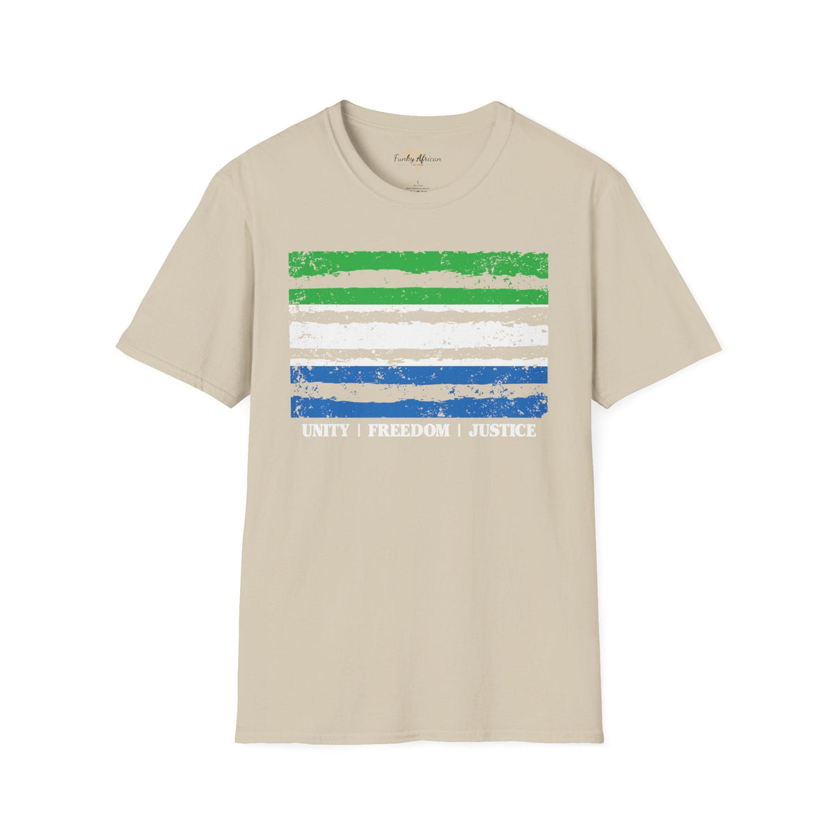 Sierra Leone strip unisex softstyle tee Funky African