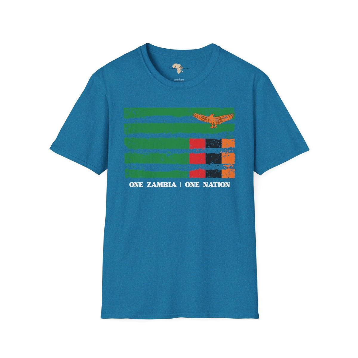 Zambia strip unisex softstyle tee Funky African