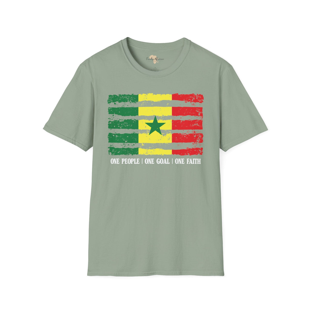 Senegal strip unisex softstyle tee Funky African