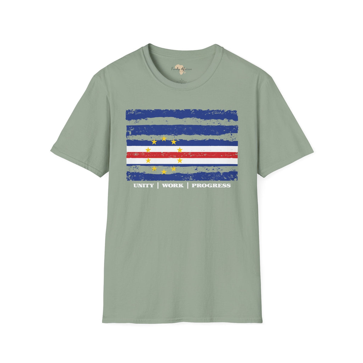 Cabo Verde strip unisex softstyle tee Funky African