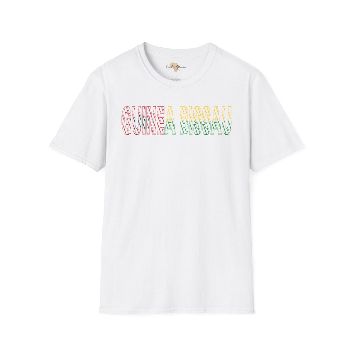 Guinea-Bissau text unisex softstyle tee Funky African