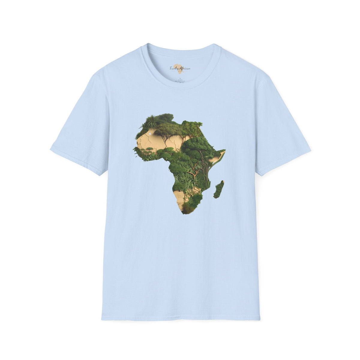 African forest unisex softstyle tee Funky African
