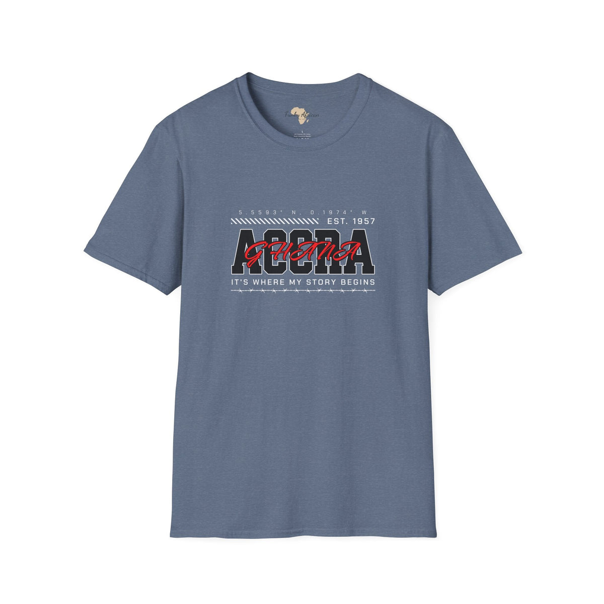 Accra Ghana unisex softstyle tee Funky African