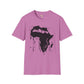 African map graffiti unisex softstyle tee