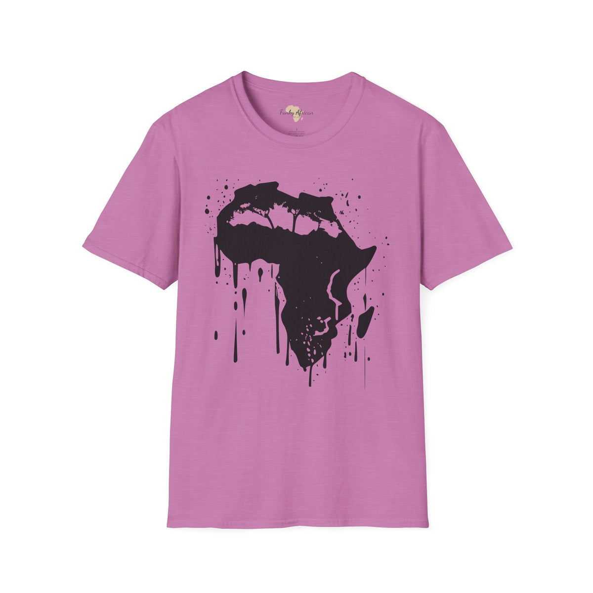 African map graffiti unisex softstyle tee Funky African