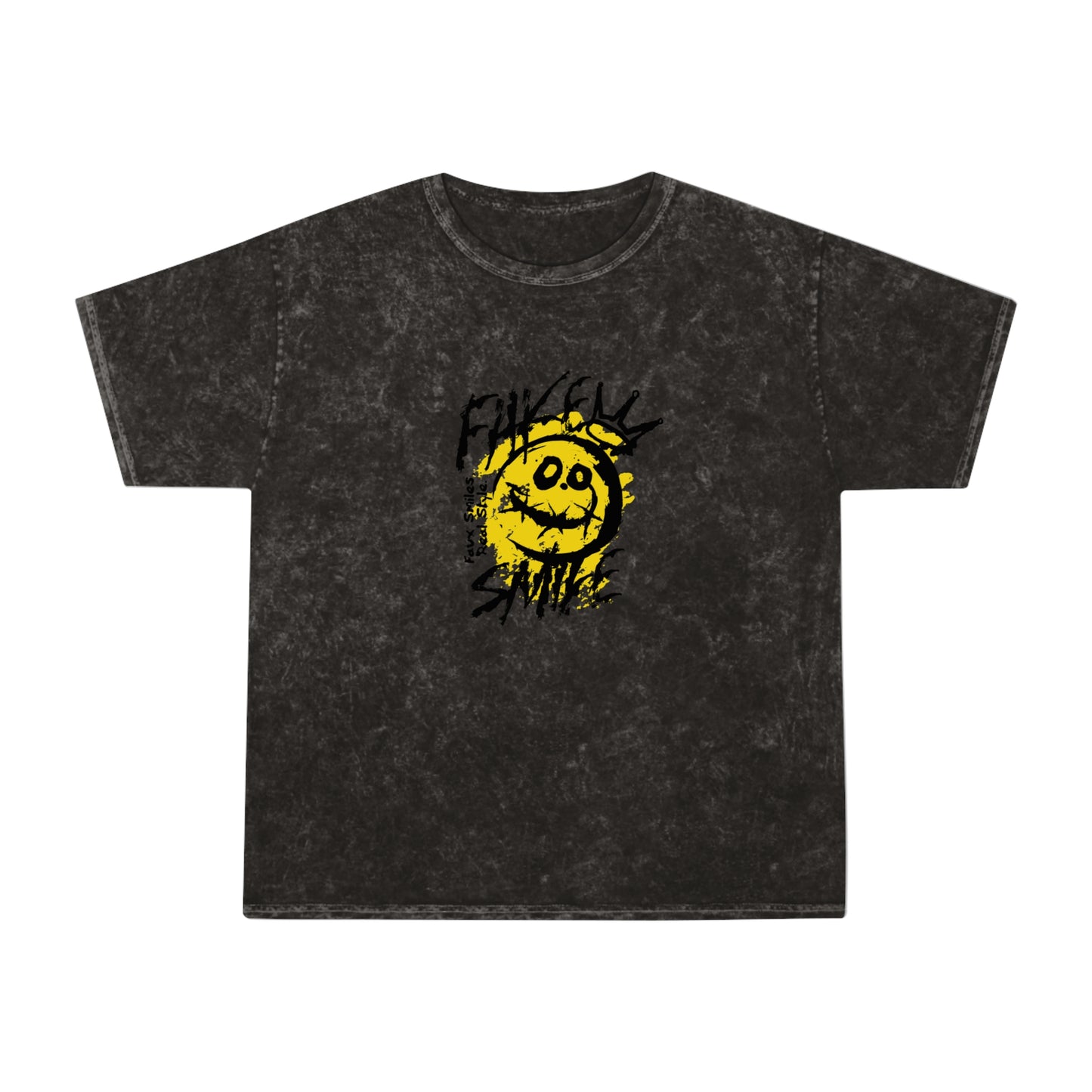 Fake smile unisex wash tee
