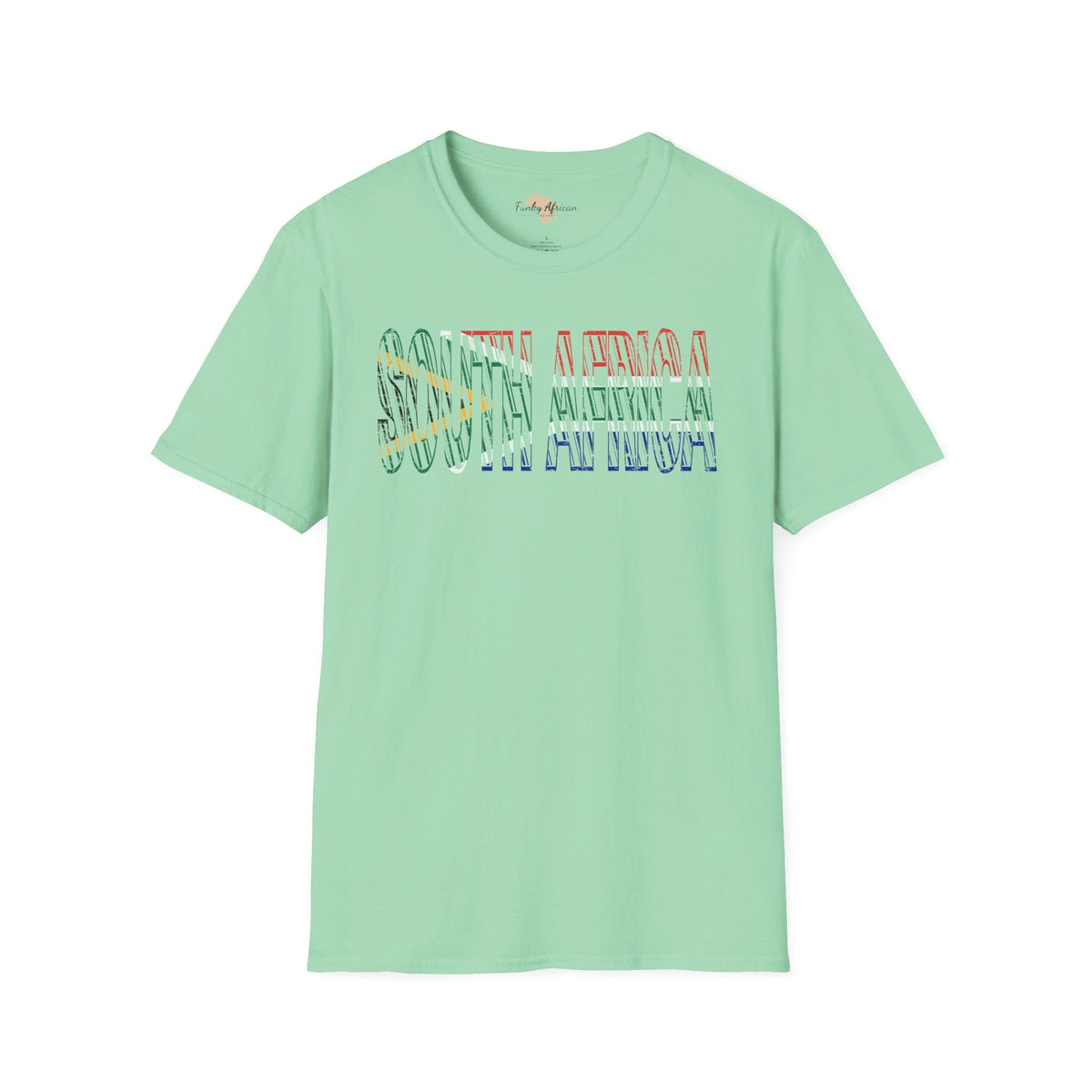South African text unisex softstyle tee Funky African
