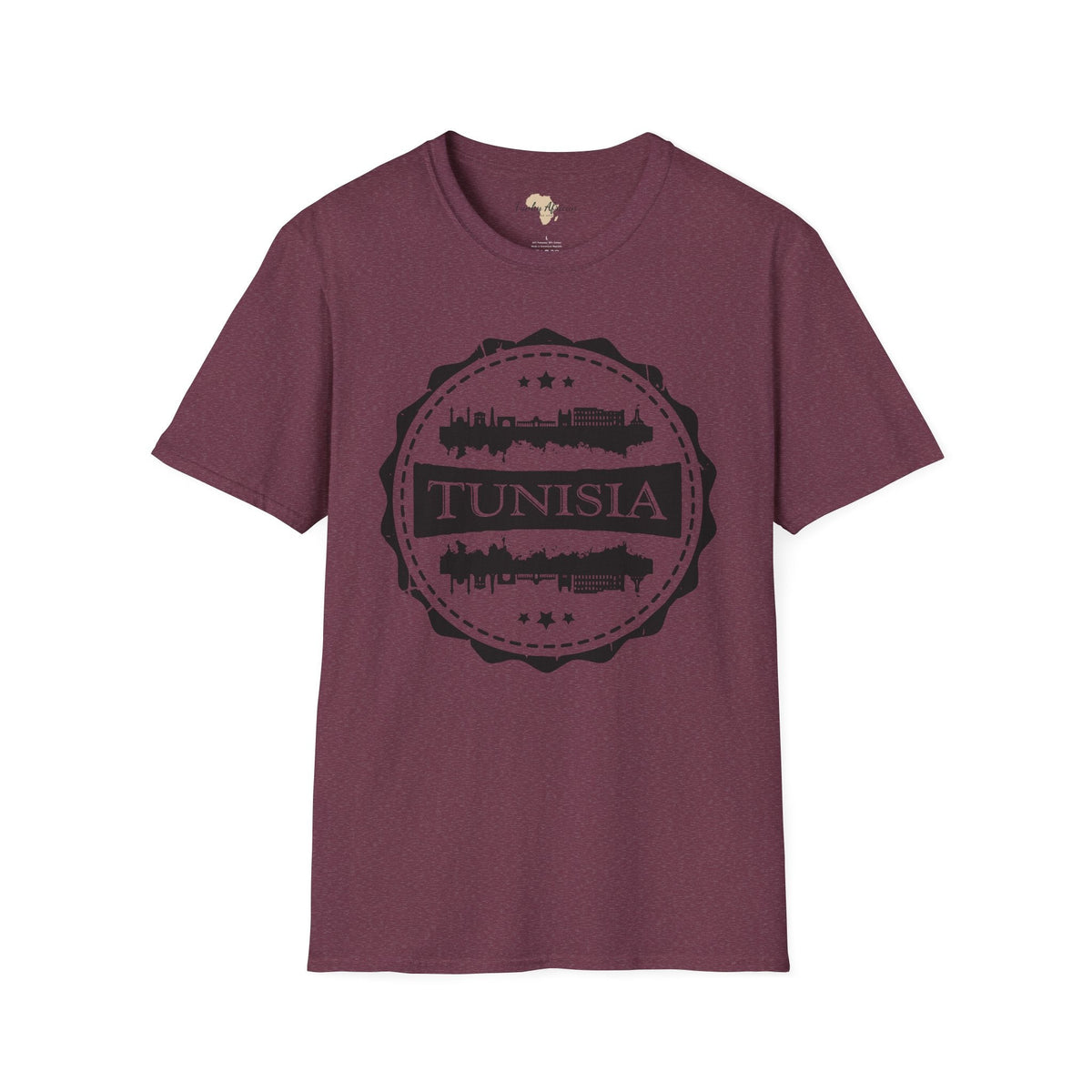 Tunisia Stamp unisex tee Printify