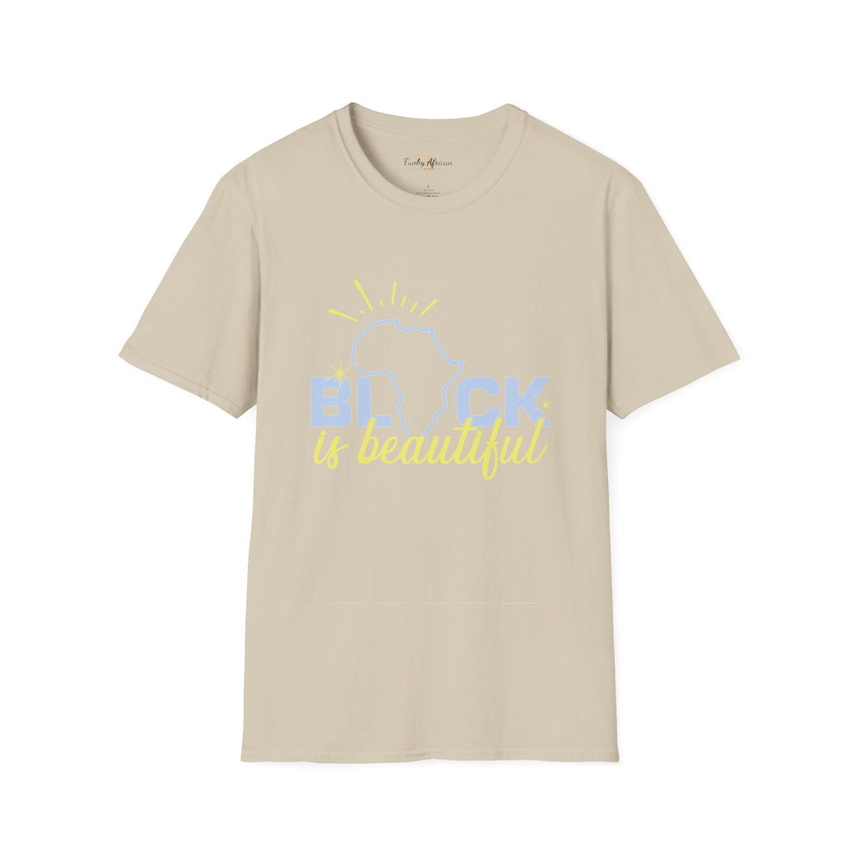 Black is beautiful unisex softstyle tee Funky African
