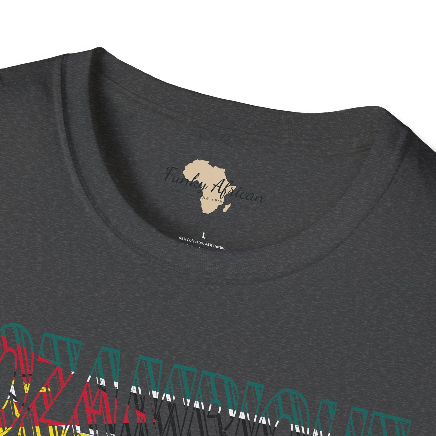 Mozambique text unisex softstyle tee