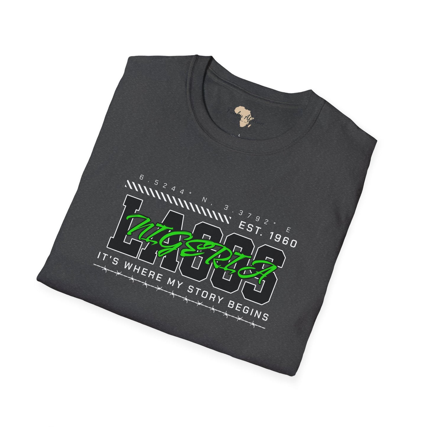 Lagos nigeria unisex softstyle tee
