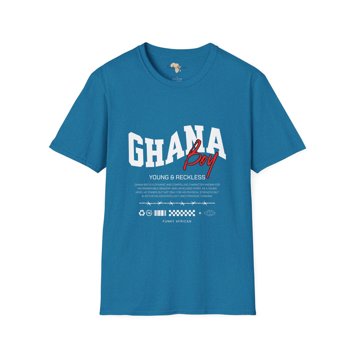Ghana boy unisex softstyle tee Funky African