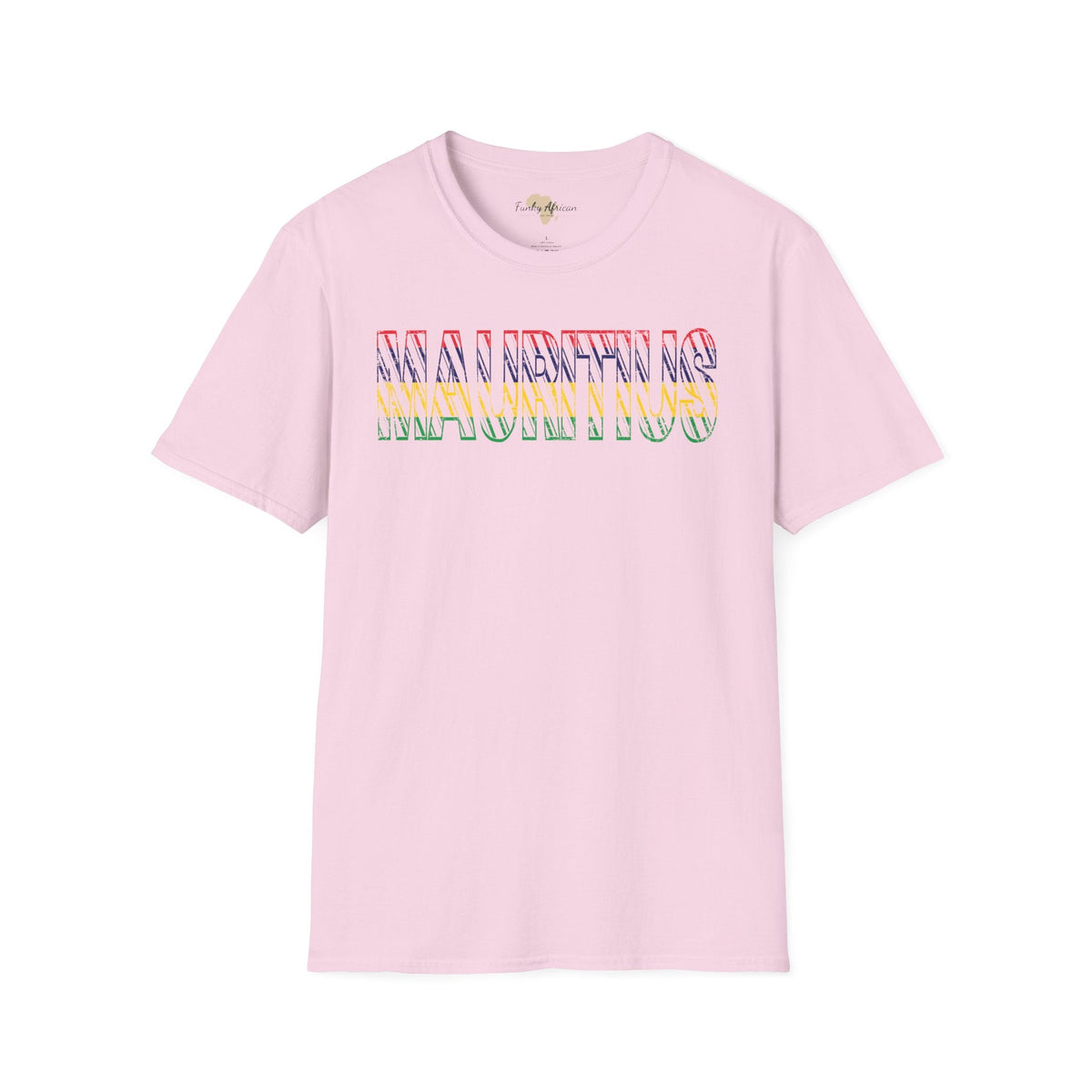 Mauritius text unisex softstyle tee Funky African