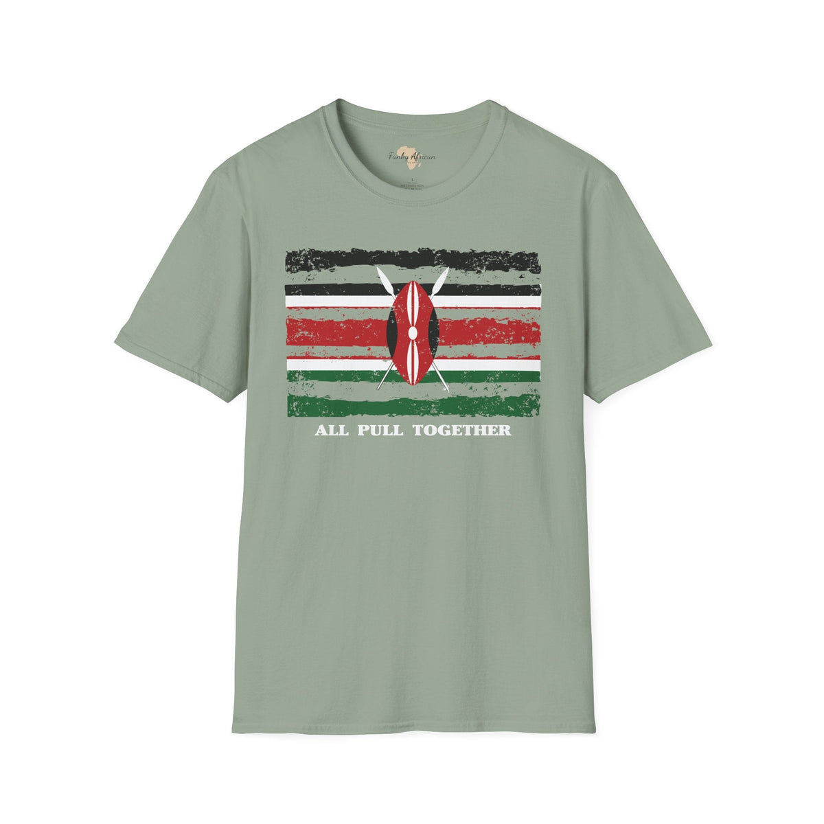 Kenya strip unisex softstyle tee Funky African