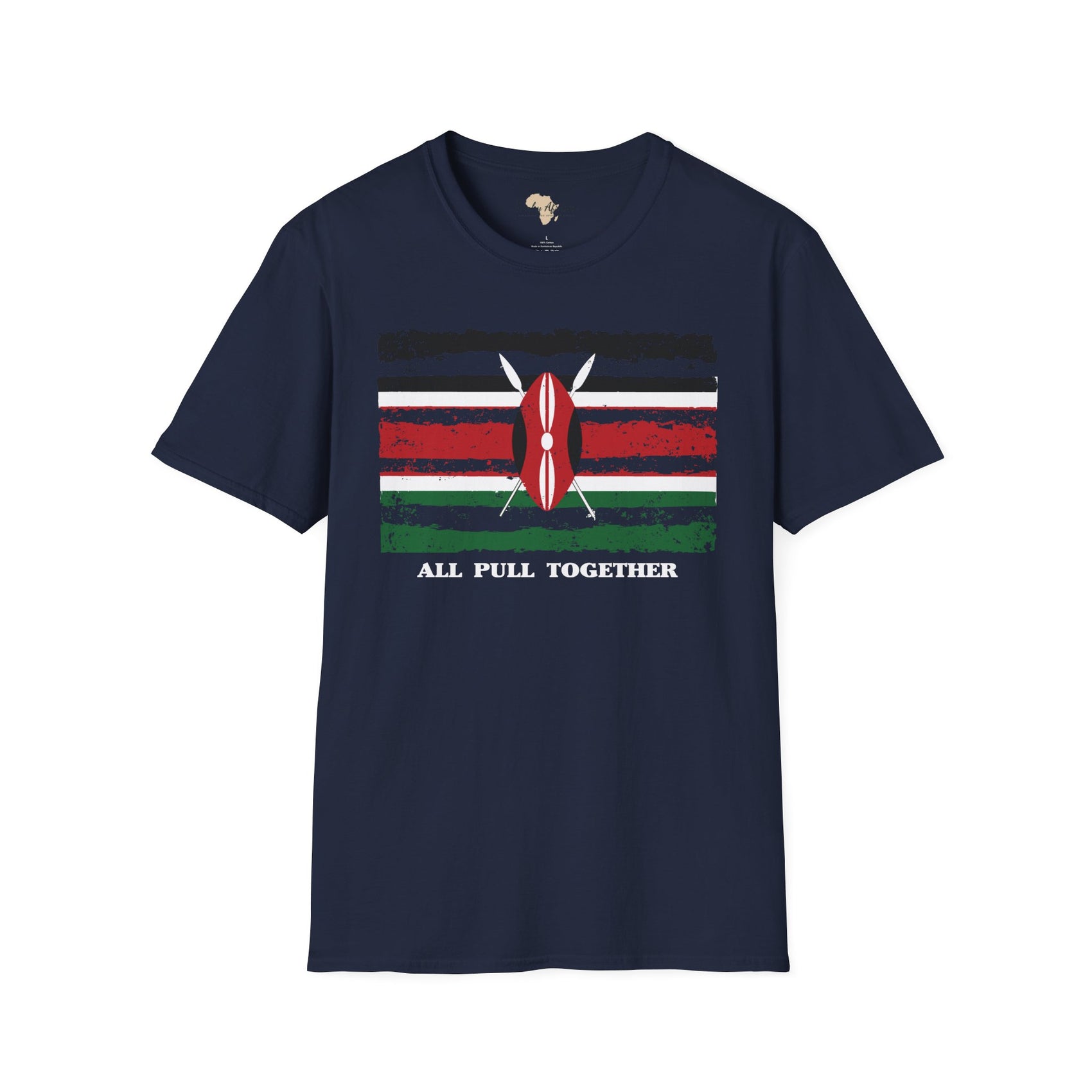 Kenya strip unisex softstyle tee
