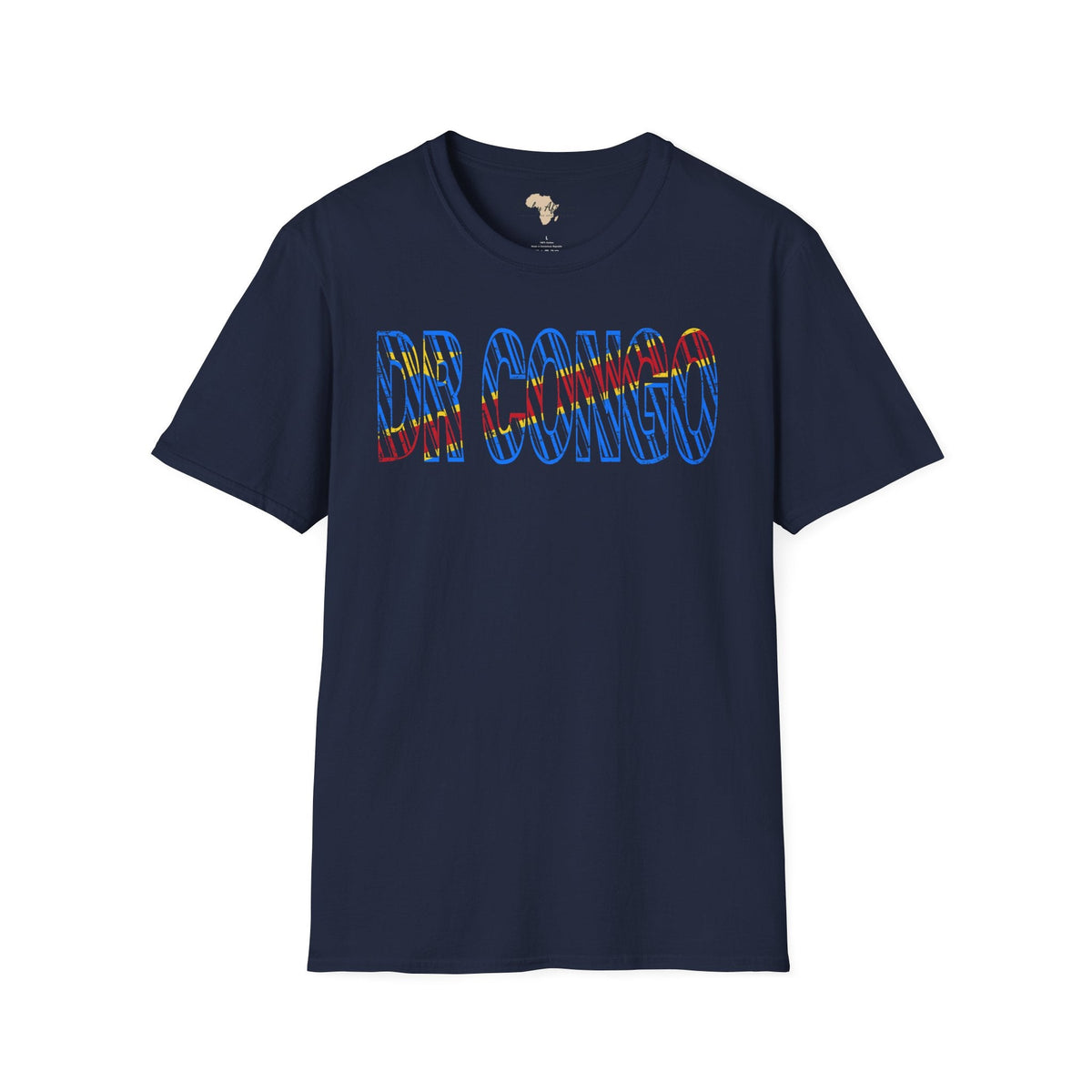 DR Congo text unisex softstyle tee Funky African