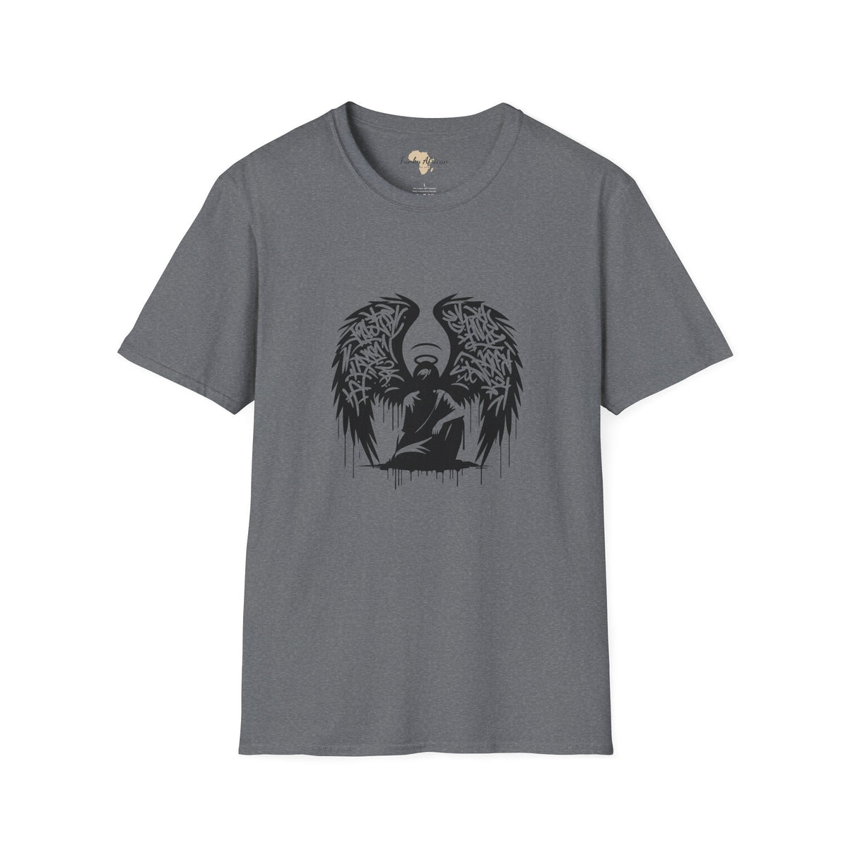 Angel graffiti unisex softstyle tee Funky African