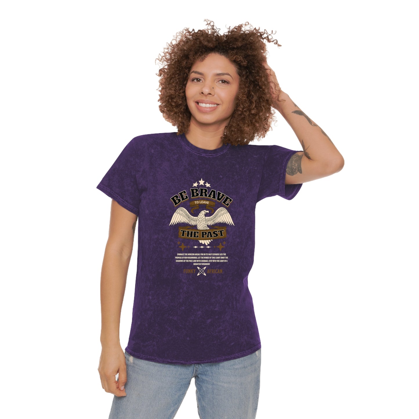 Be brave unisex wash tee