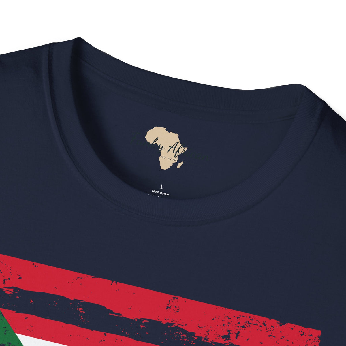 Sudan strip unisex softstyle tee Funky African