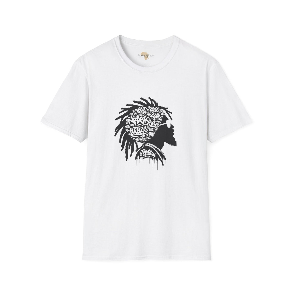 Funky graffiti unisex softstyle tee Funky African