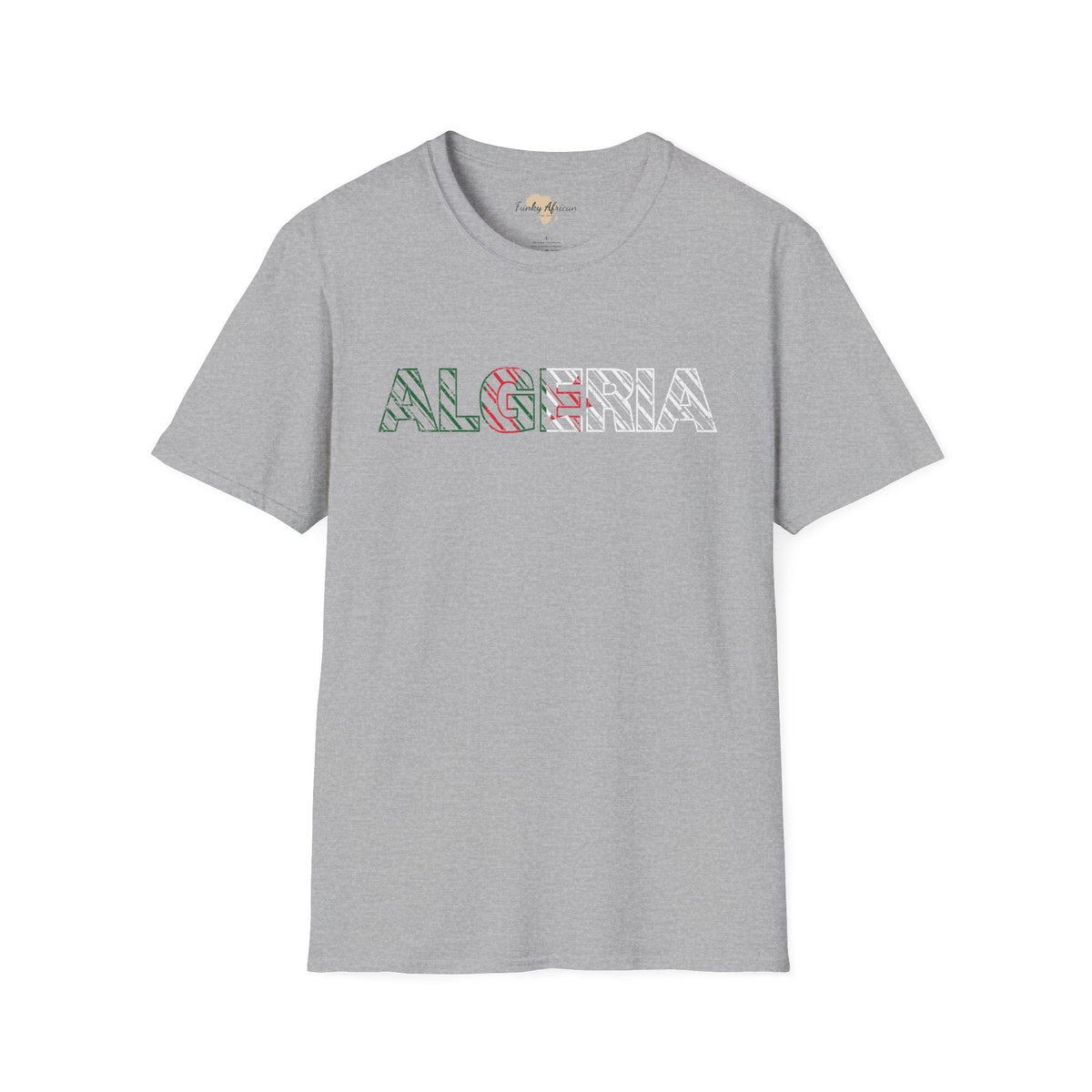Algeria text unisex softstyle tee Funky African