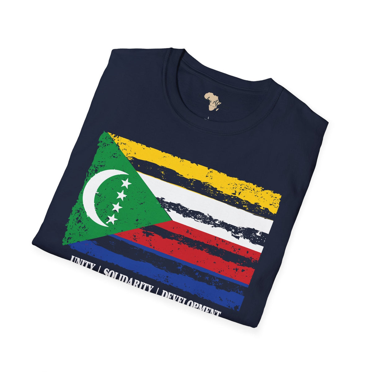 Comoros strip unisex softstyle tee Funky African