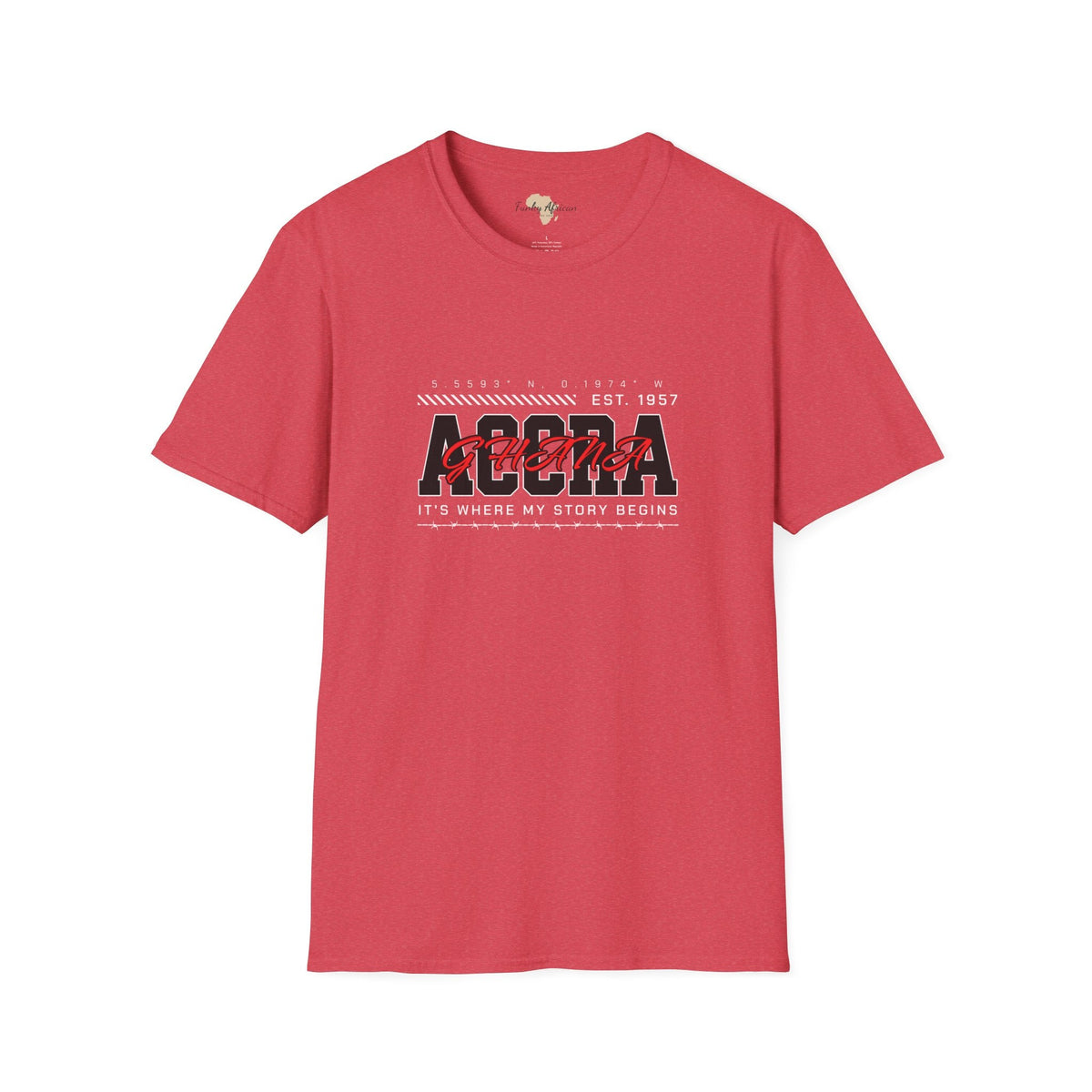 Accra Ghana unisex softstyle tee Funky African