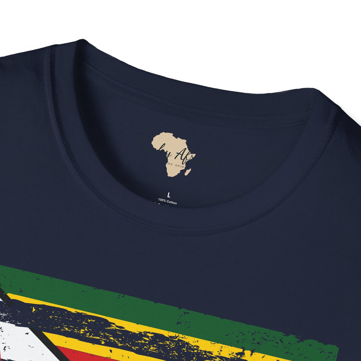 Zimbabwe strip unisex softstyle tee Funky African
