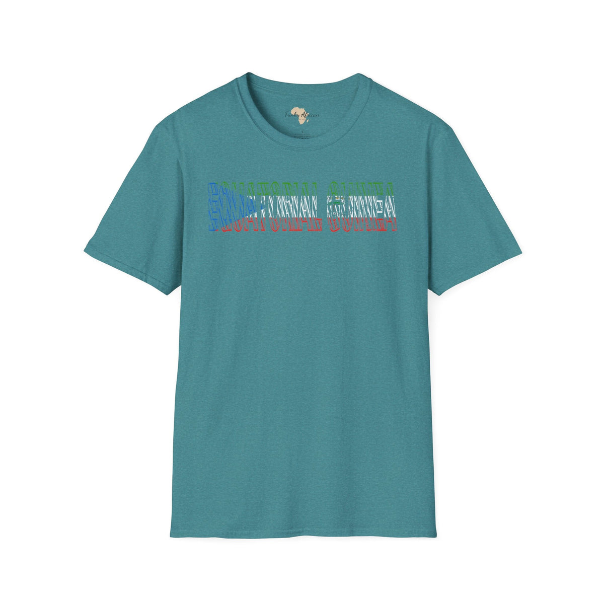 Equatorial Guinea text unisex softstyle tee Funky African