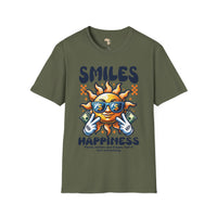 Smiles and happiness unisex softstyle tee