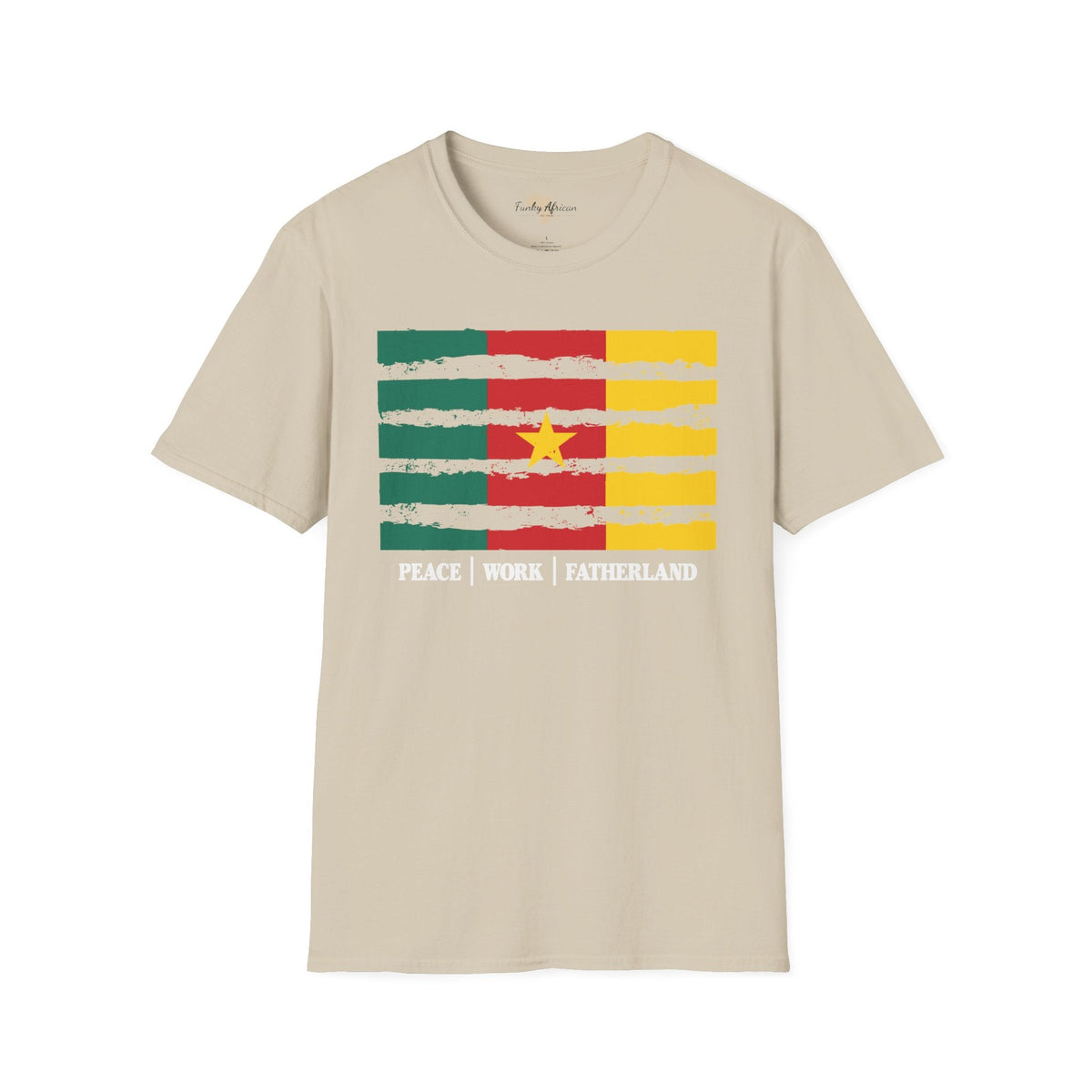 Cameroon strip unisex softstyle tee Funky African