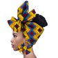 2-piece set of African headscarves and earrings