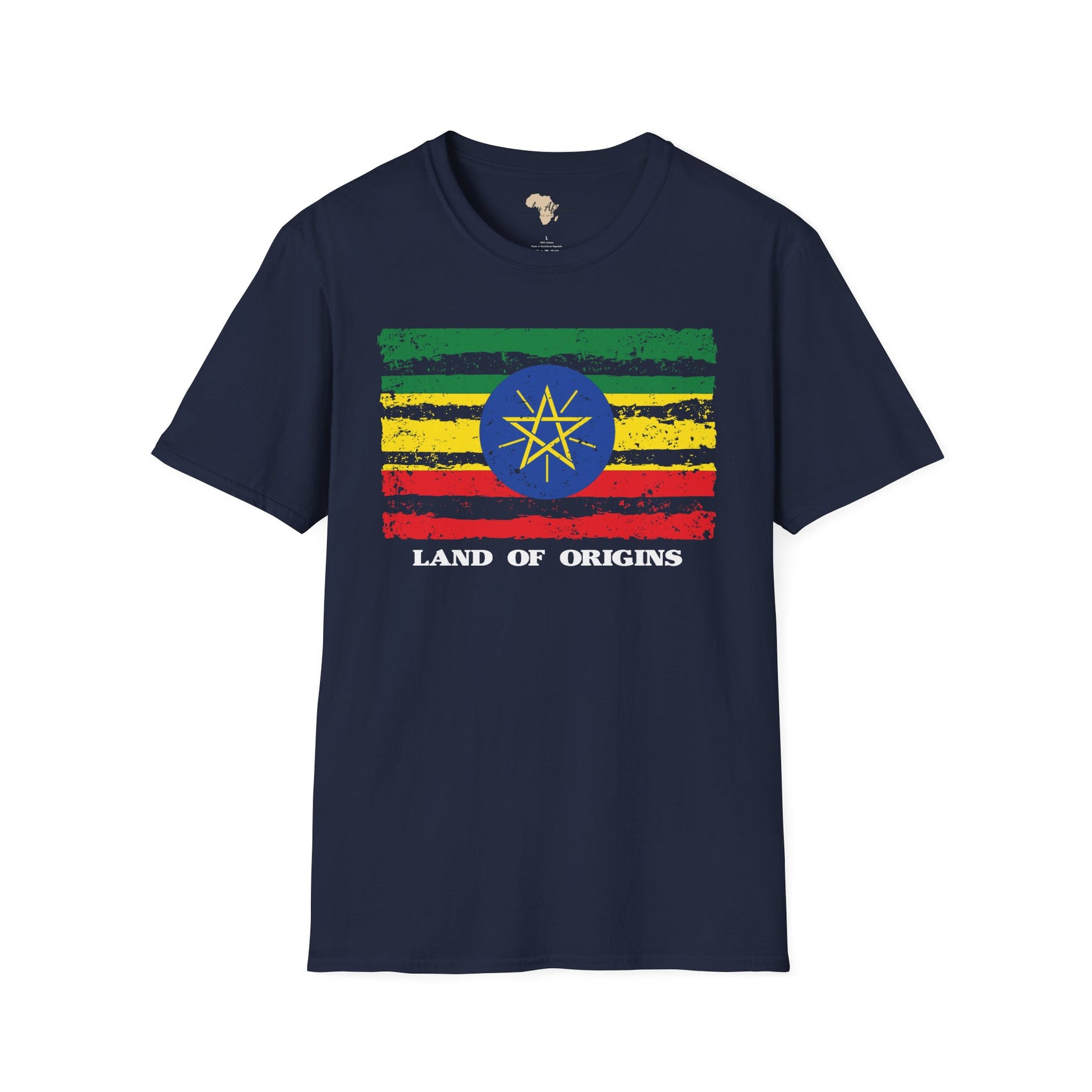 Ethiopia strip unisex softstyle tee