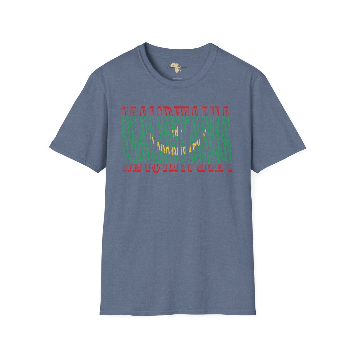 Mauritania text unisex softstyle tee Funky African