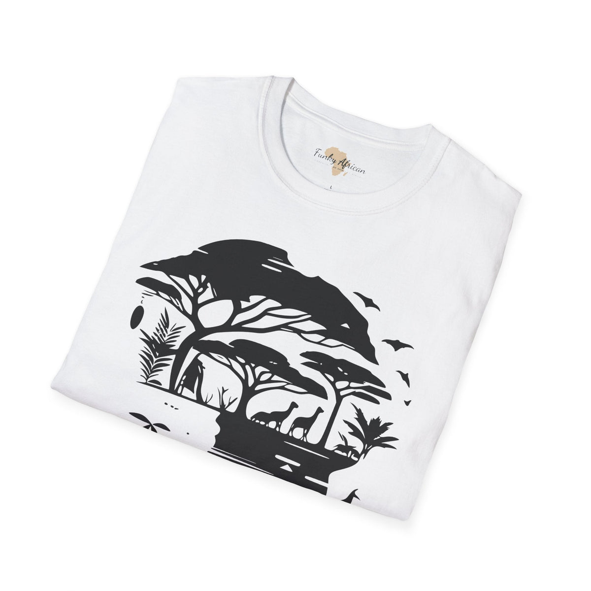 African map graffiti unisex softstyle tee Funky African